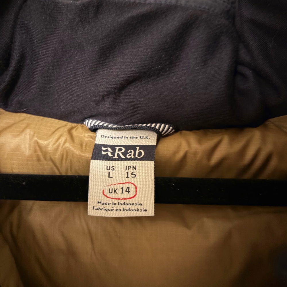 Rab Long Navy Puffer Coat - Picture 10 of 12